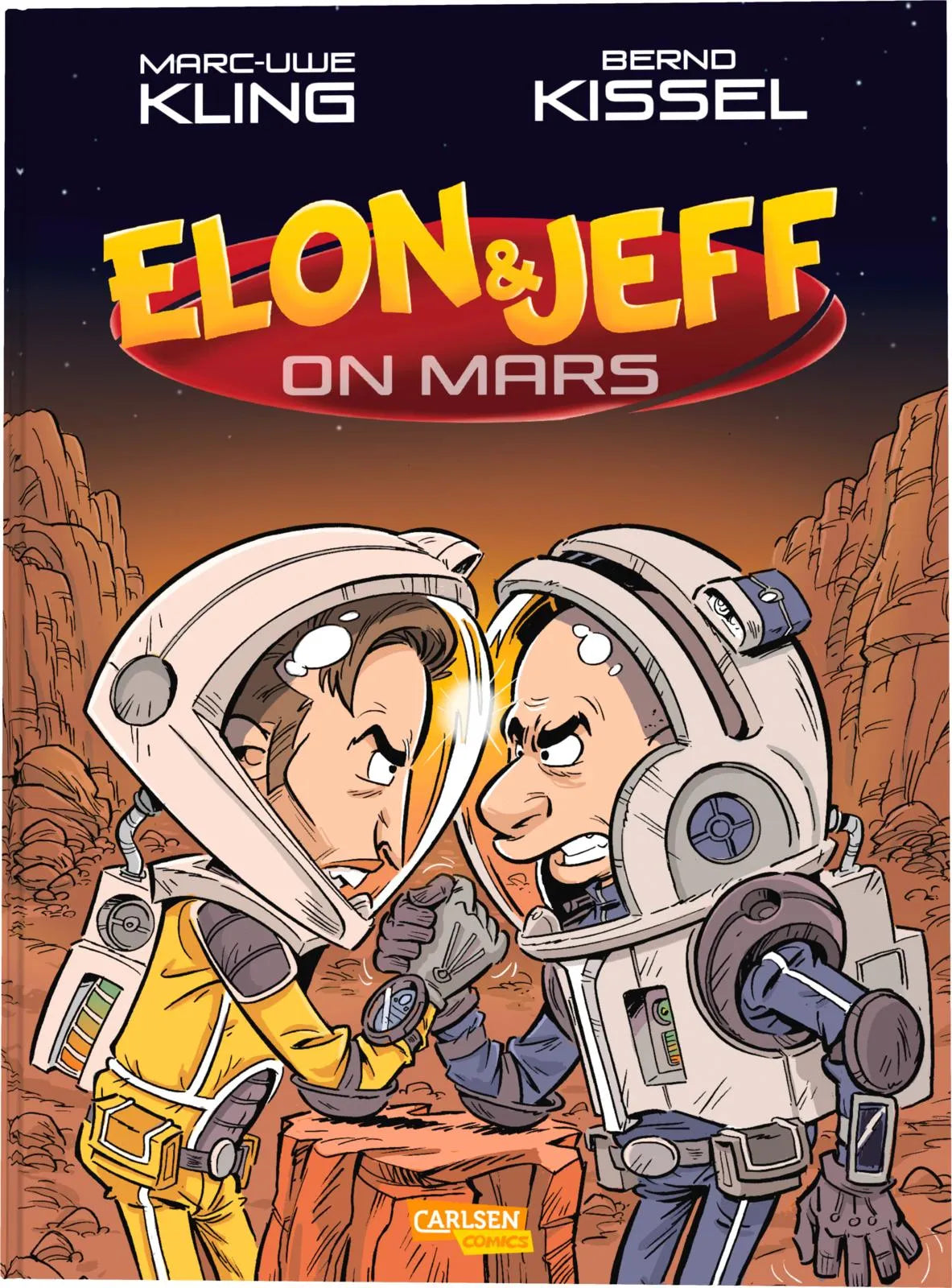 Buchcover von 'Elon & Jeff on Mars' - Gebundene Ausgabe von Marc-Uwe Kling