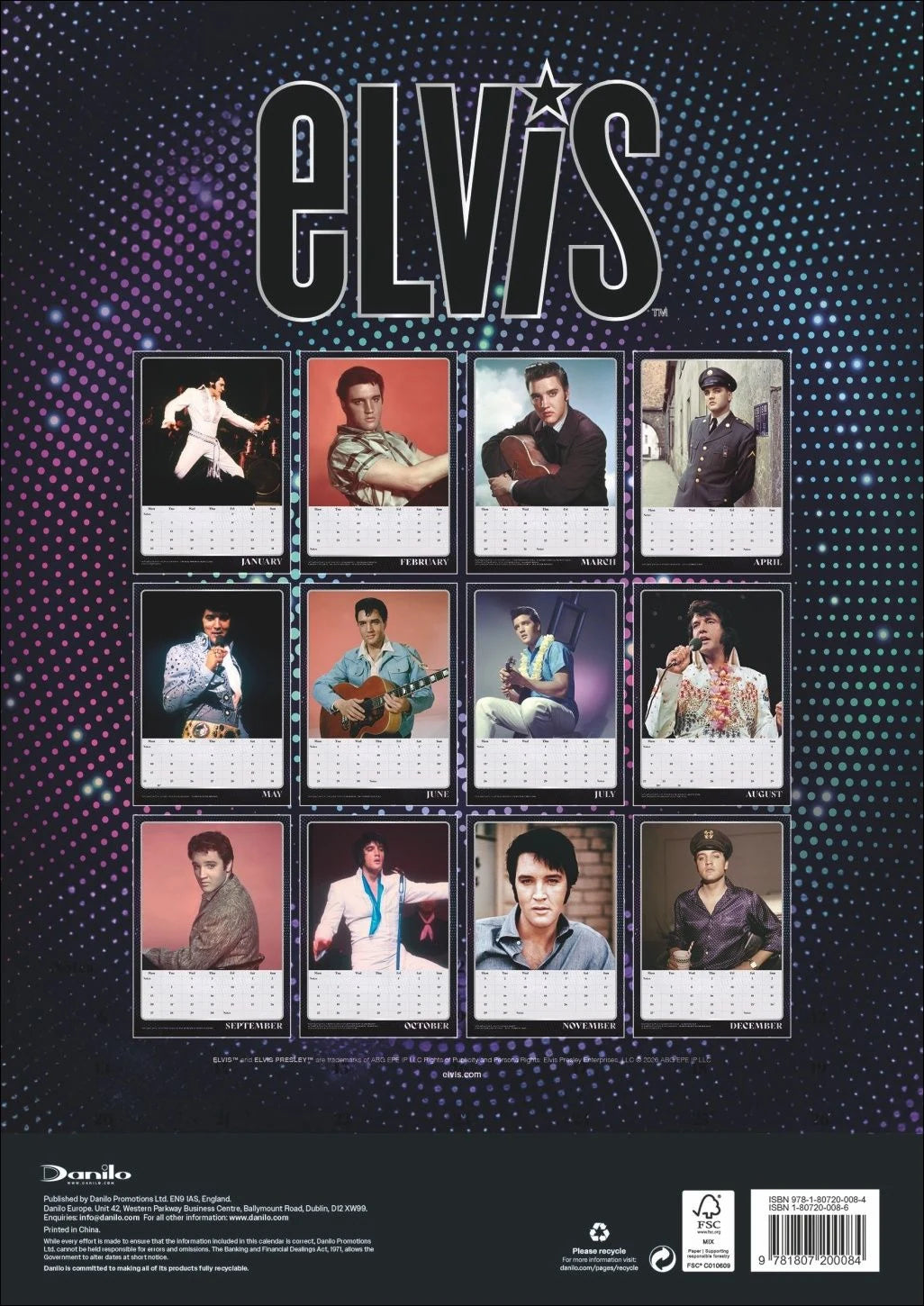 Elvis Posterkalender 2027 – Ansicht