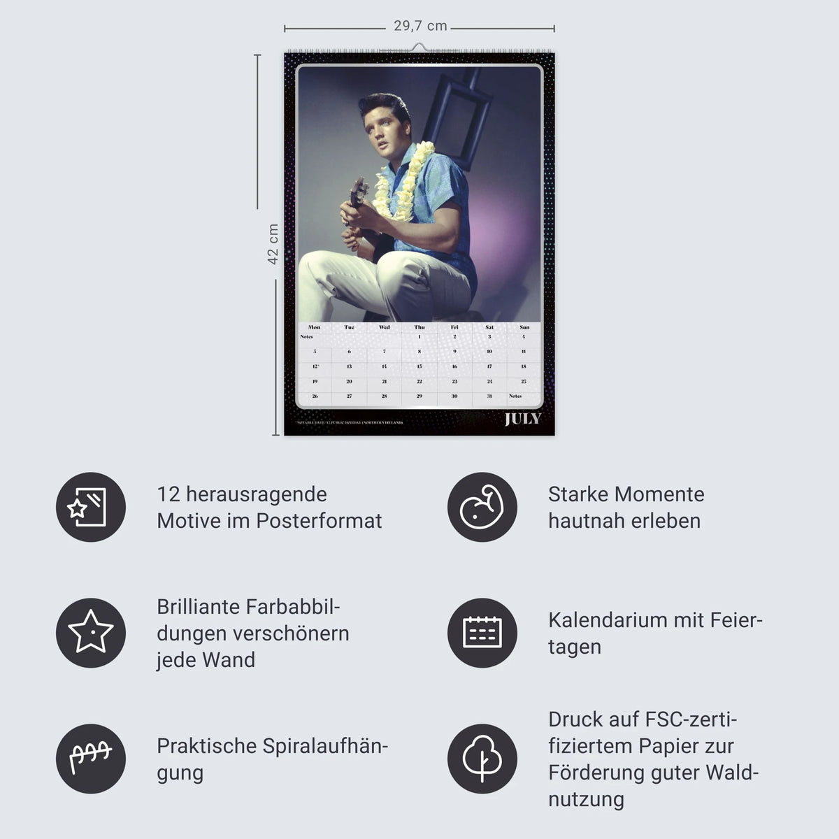 Elvis Posterkalender 2027 – Ansicht