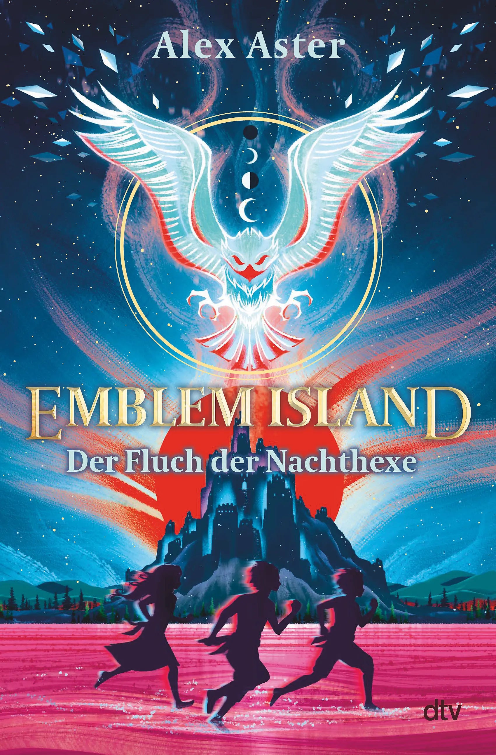 Buchcover von 'Emblem Island – Der Fluch der Nachthexe' - Gebundene Ausgabe von Alex Aster