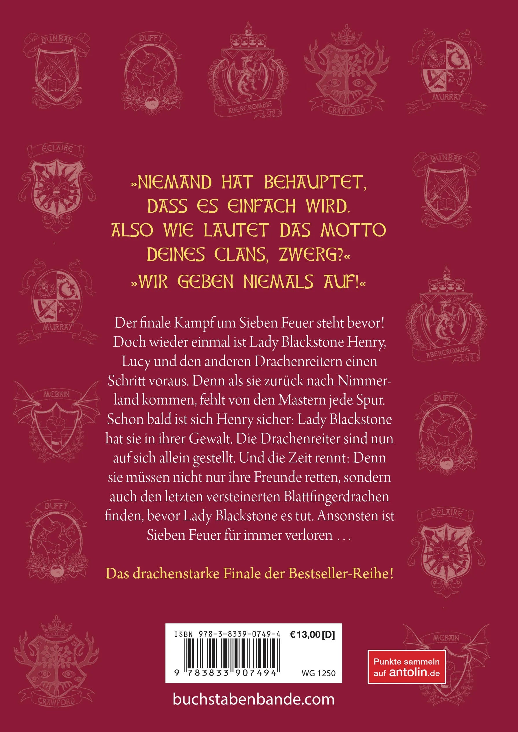 Produktansicht: Die geheime Drachenschule - Der Kampf um Sieben Feuer (Gebundene Ausgabe)