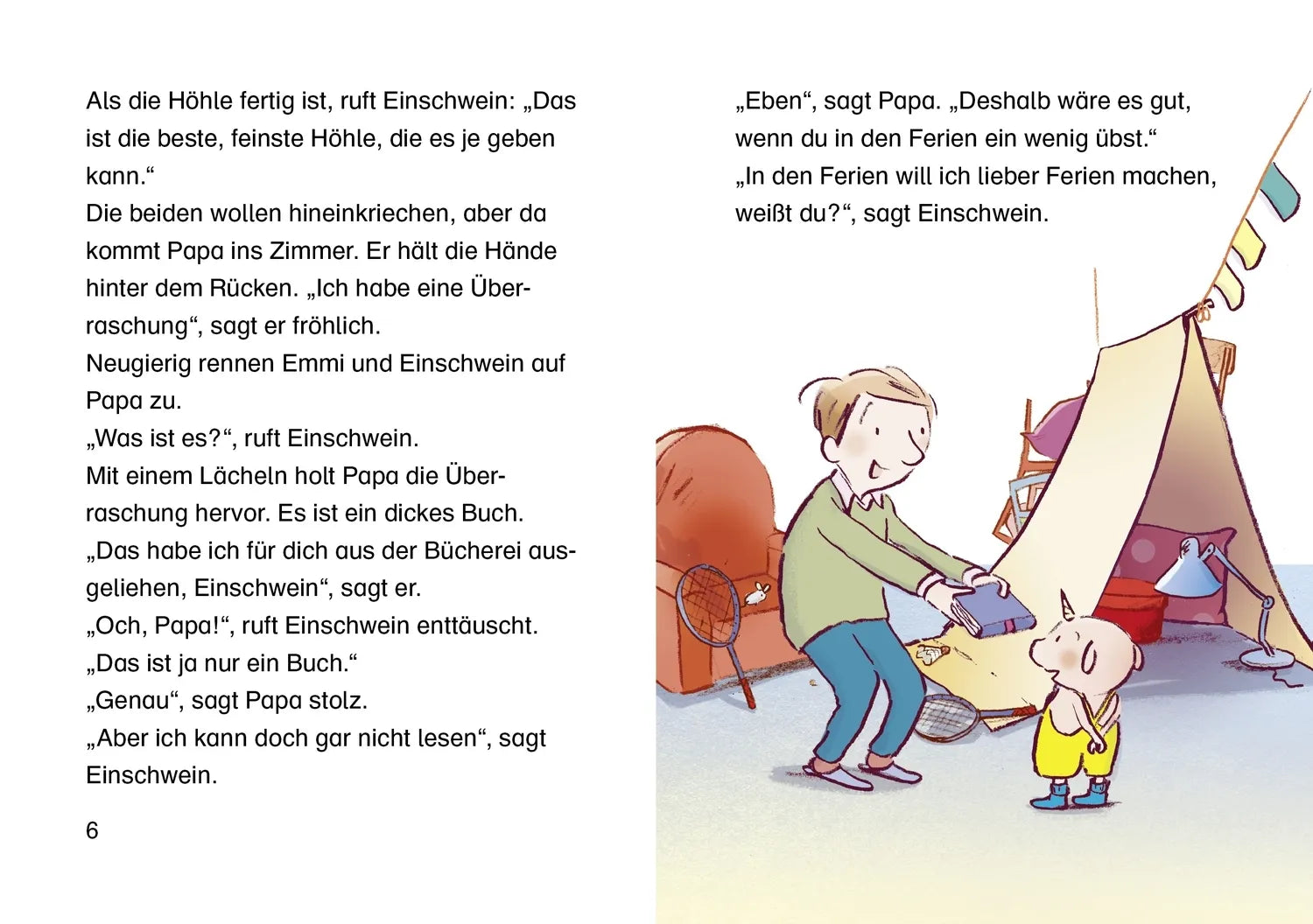 Produktansicht: Emmi & Einschwein. Lesen macht lustig (Gebundene Ausgabe)