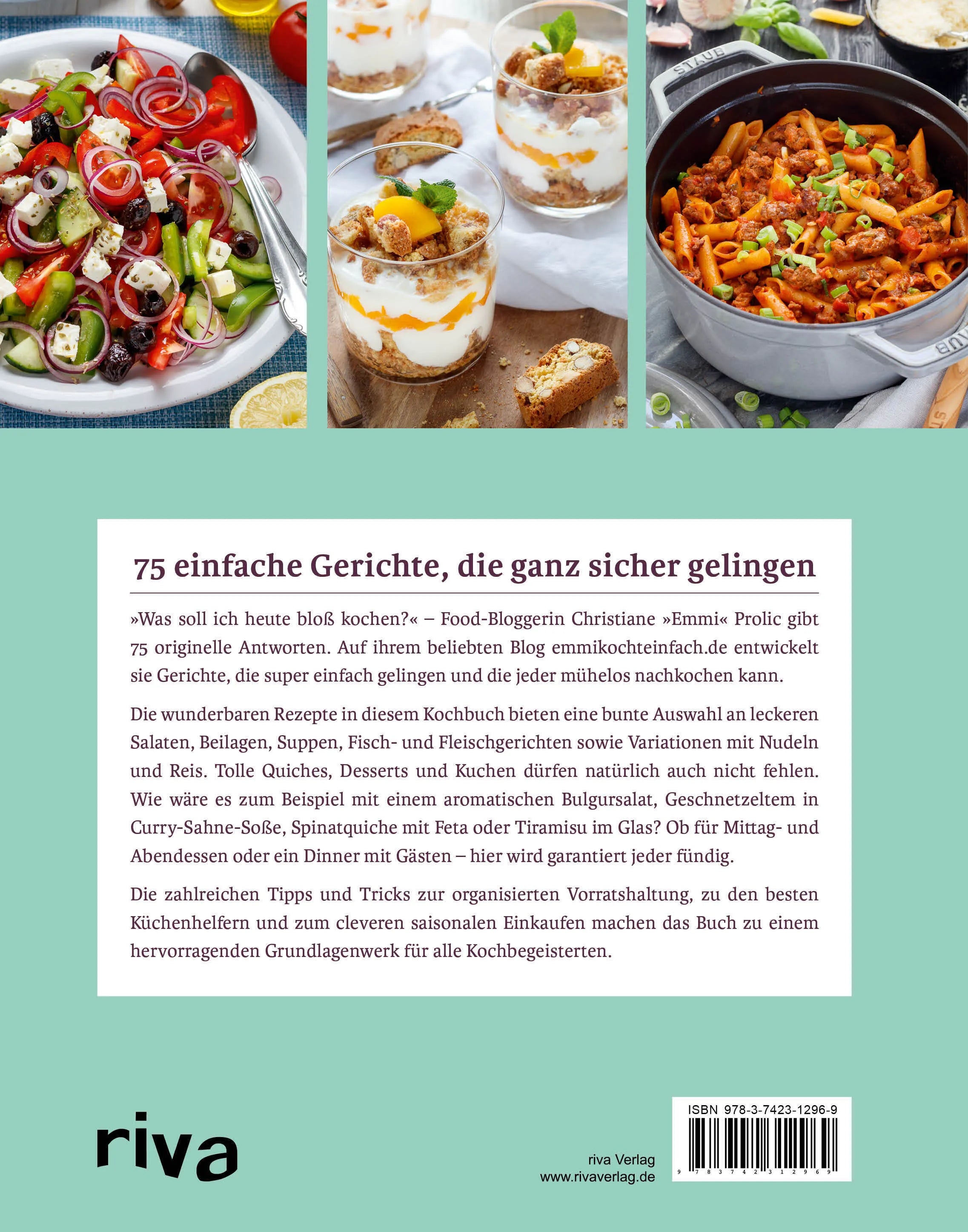 Rückseite: Emmi kocht einfach (Hardcover)
