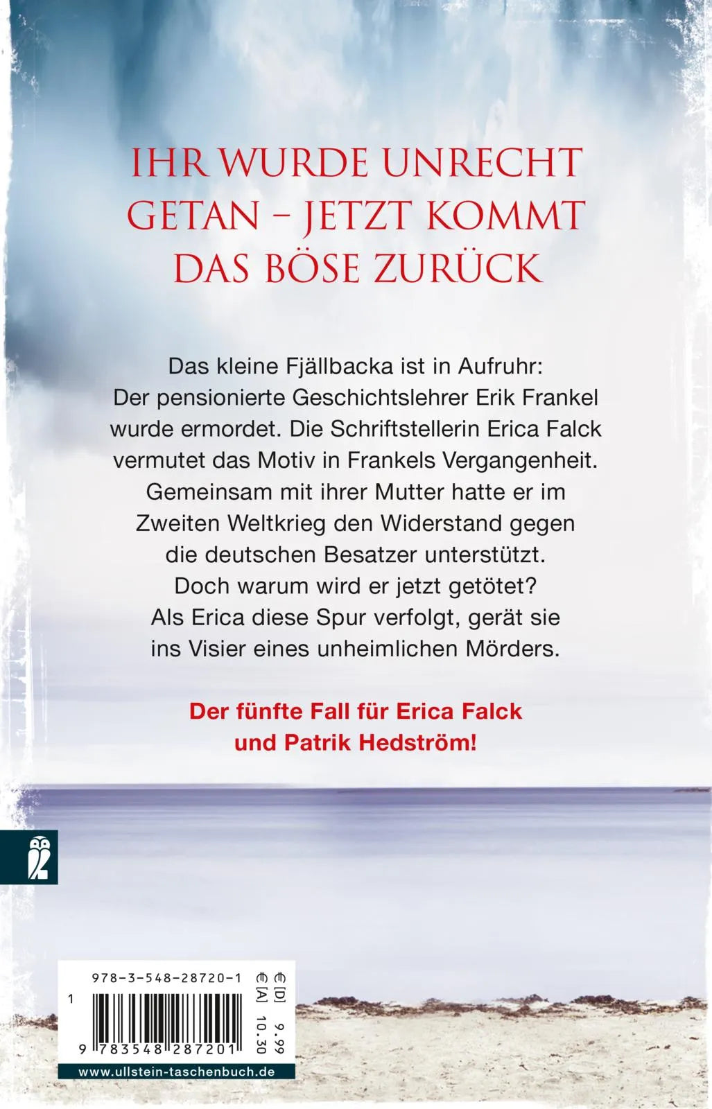 Buchrückseite von 'Engel aus Eis' mit Klappentext - Taschenbuch