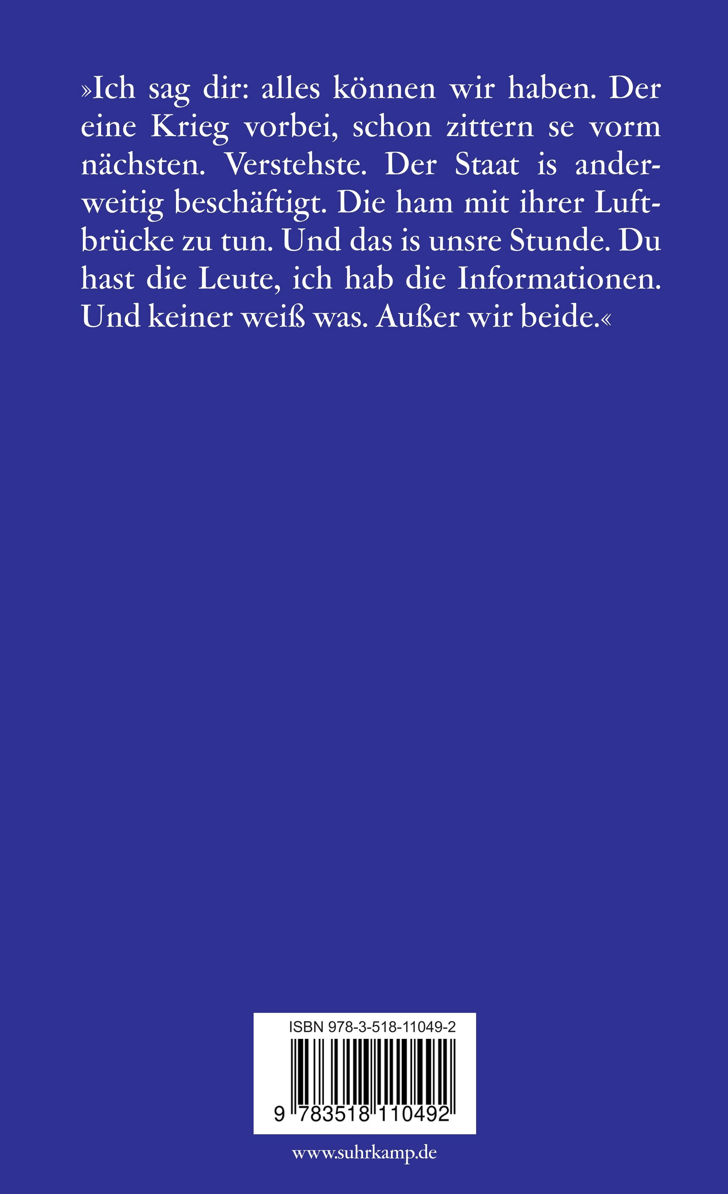 Buchrückseite von 'Engel aus Eisen' mit Klappentext - Taschenbuch