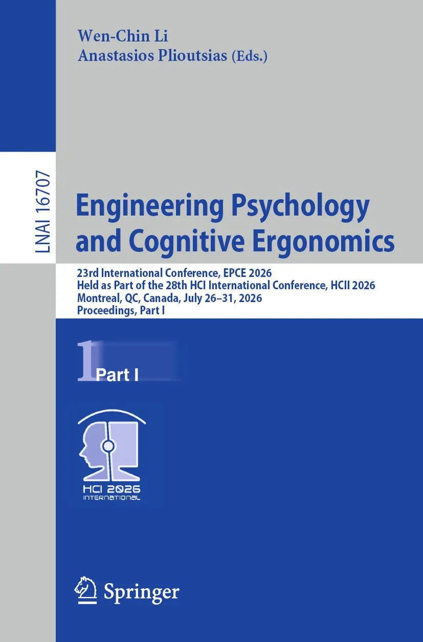 Cover: Engineering Psychology and Cognitive Ergonomics (E-Book) von Wen-Chin Li