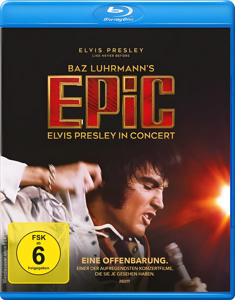 Blu-ray-Cover: EPiC: Elvis Presley in Concert. Regie: Baz Luhrmann