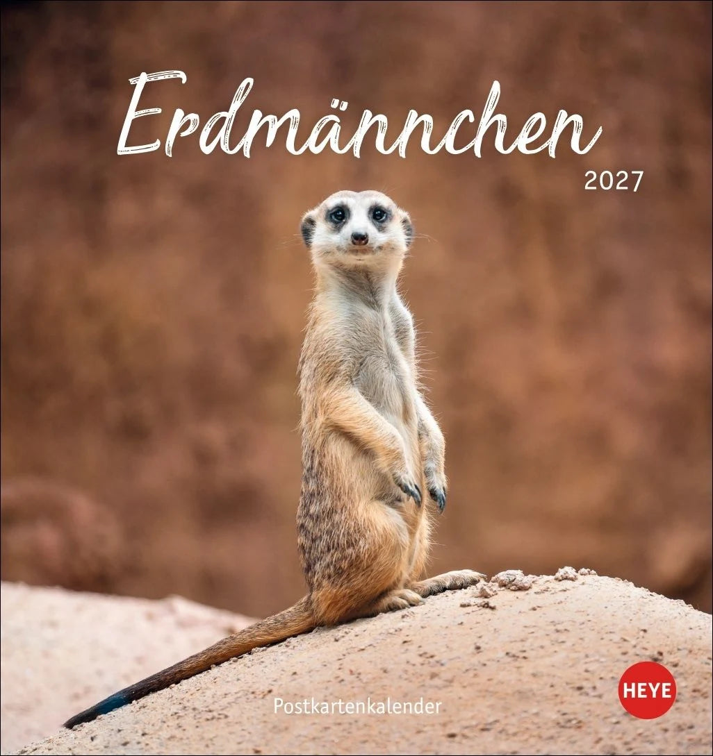 Postkartenkalender: Erdmännchen Postkartenkalender 2027