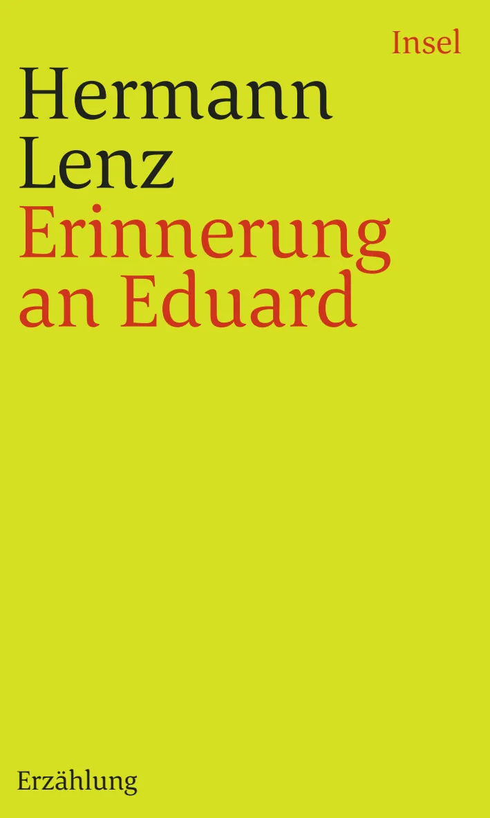 Buchcover von 'Erinnerung an Eduard' - Taschenbuch von Hermann Lenz