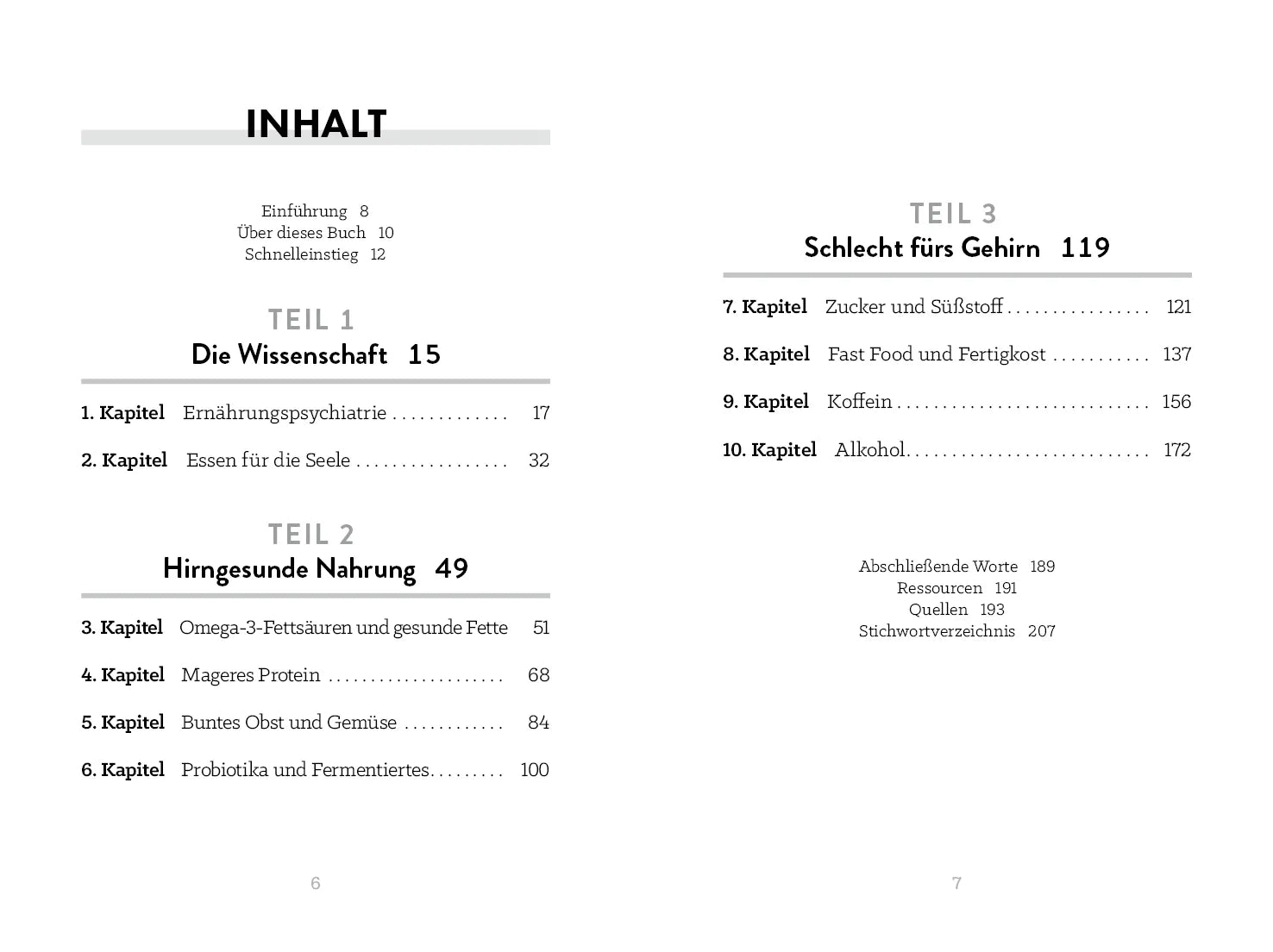 Innenansicht von 'Ernährung für mentale Gesundheit – kompakt' - Taschenbuch