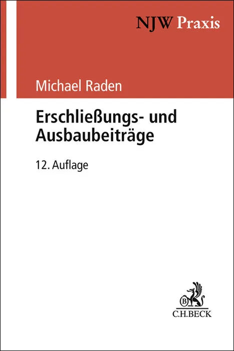 Buchcover von 'Erschließungs- und Ausbaubeiträge' - Gebundene Ausgabe von Michael Raden