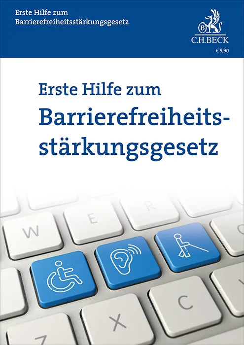 Buchcover von 'Erste Hilfe zum Barrierefreiheitsstärkungsgesetz' - Taschenbuch von Rolf Schwartmann