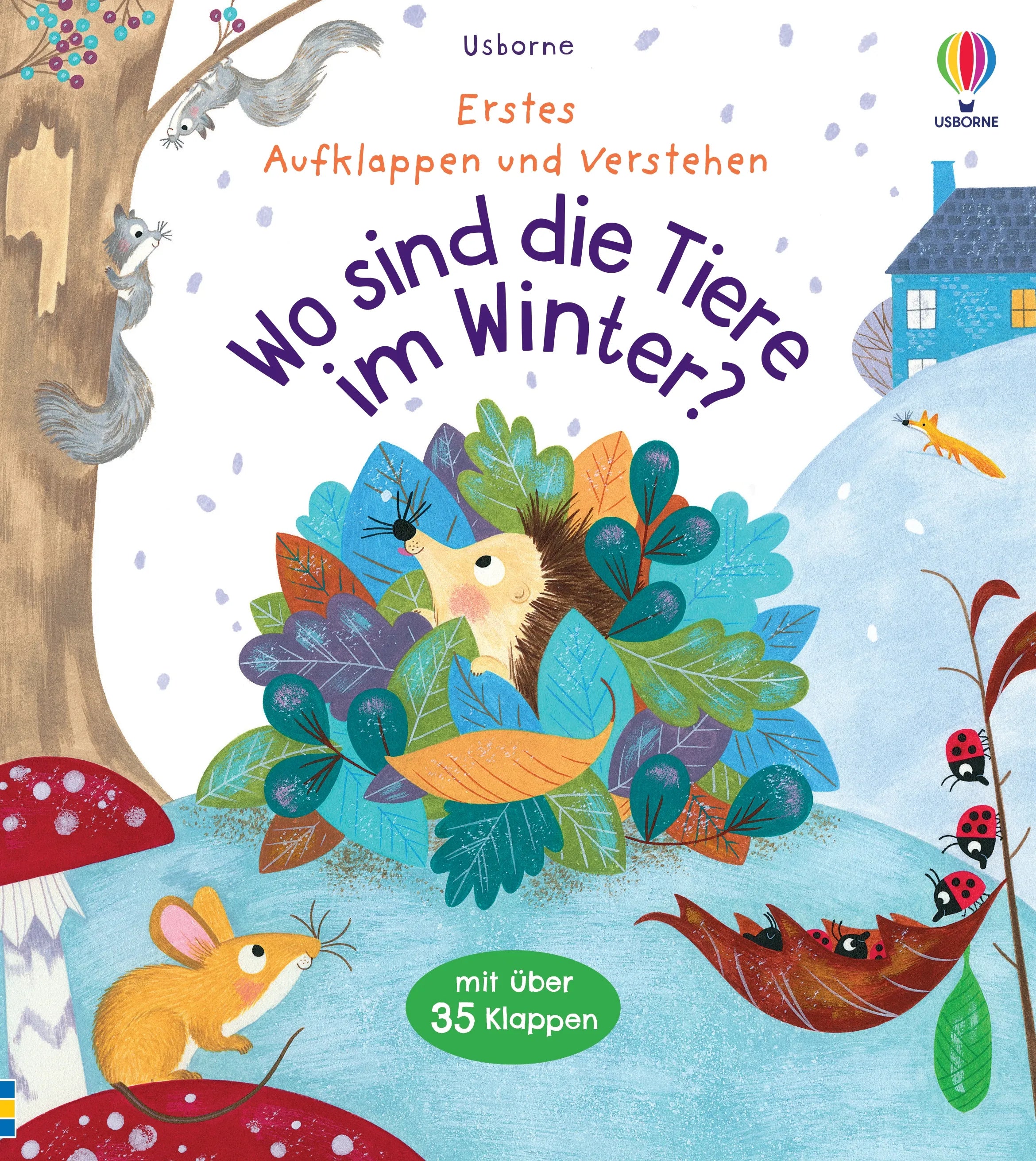 Buchcover von 'Erstes Aufklappen und Verstehen: Wo sind die Tiere im Winter?' - Gebundene Ausgabe von Katie Daynes