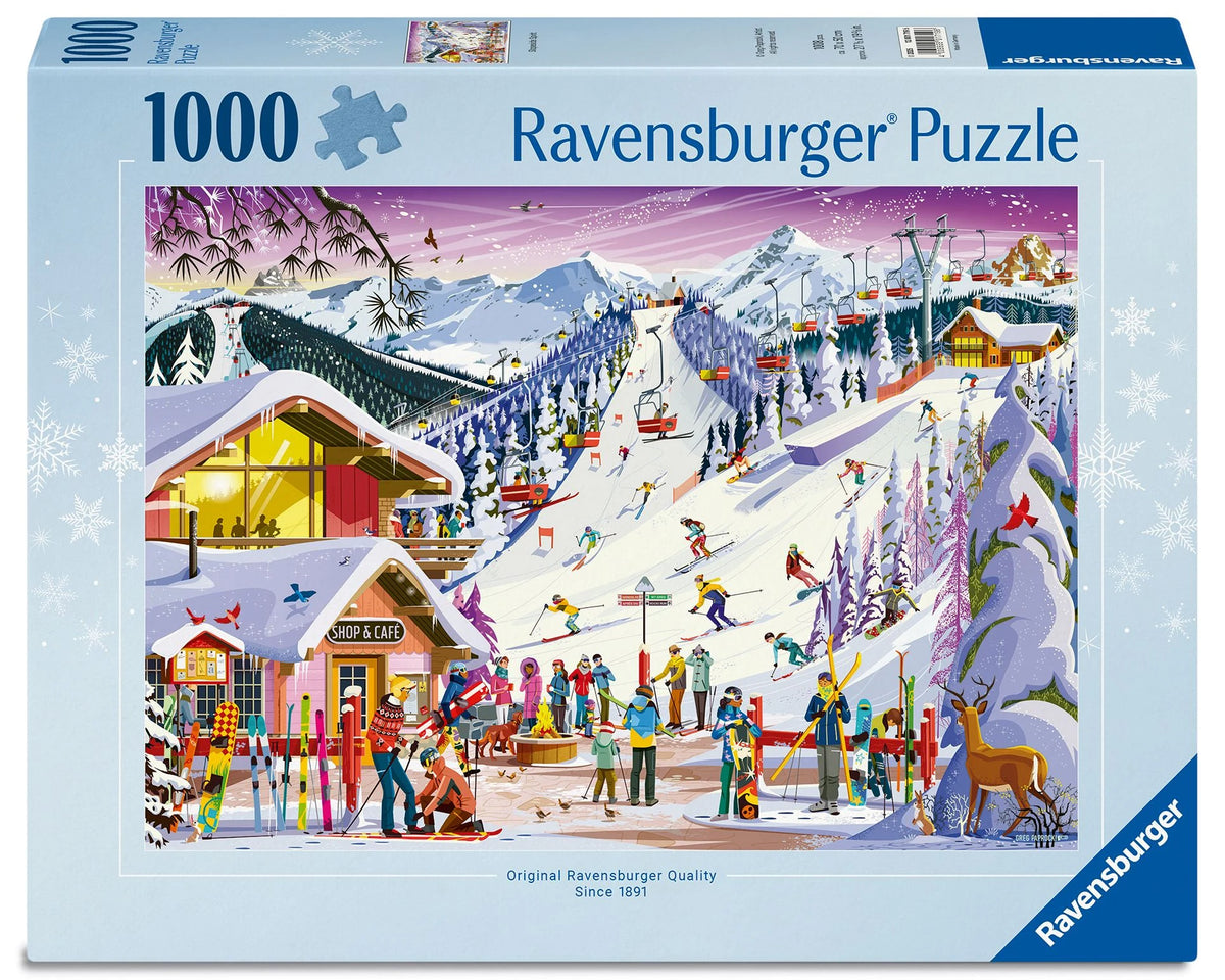Puzzle: Erwachsenenpuzzle 1000 Teile - Auf der Skipiste