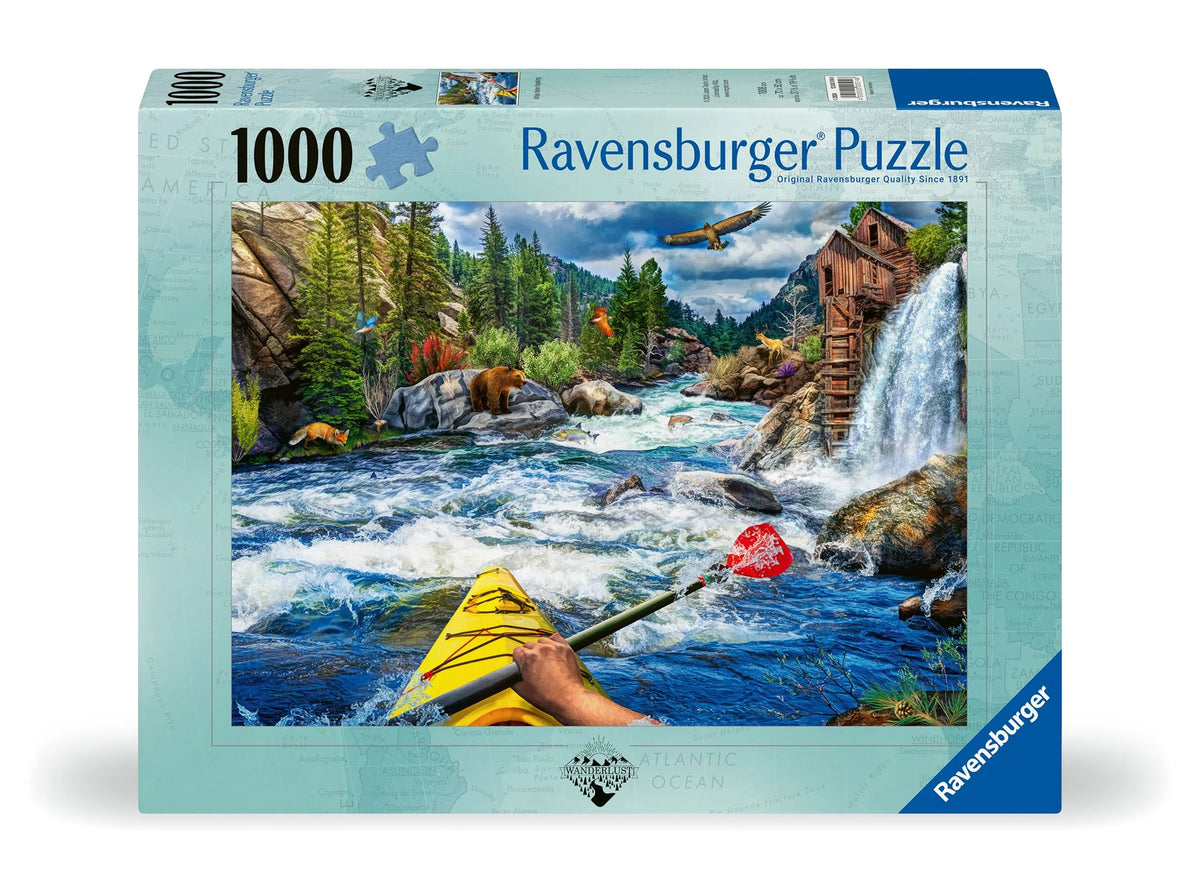 Puzzle: Erwachsenenpuzzle 1000 Teile - Wildwasser Rafting