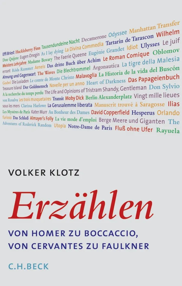Buchcover von 'Erzählen' - Gebundene Ausgabe von Volker Klotz