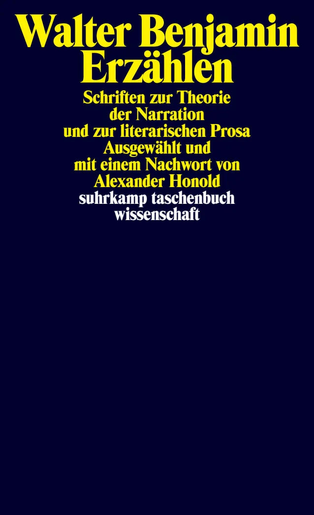 Buchcover von 'Erzählen' - Taschenbuch von Walter Benjamin