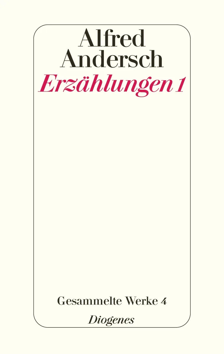 Buchcover von 'Erzählungen 1' - Gebundene Ausgabe von Alfred Andersch