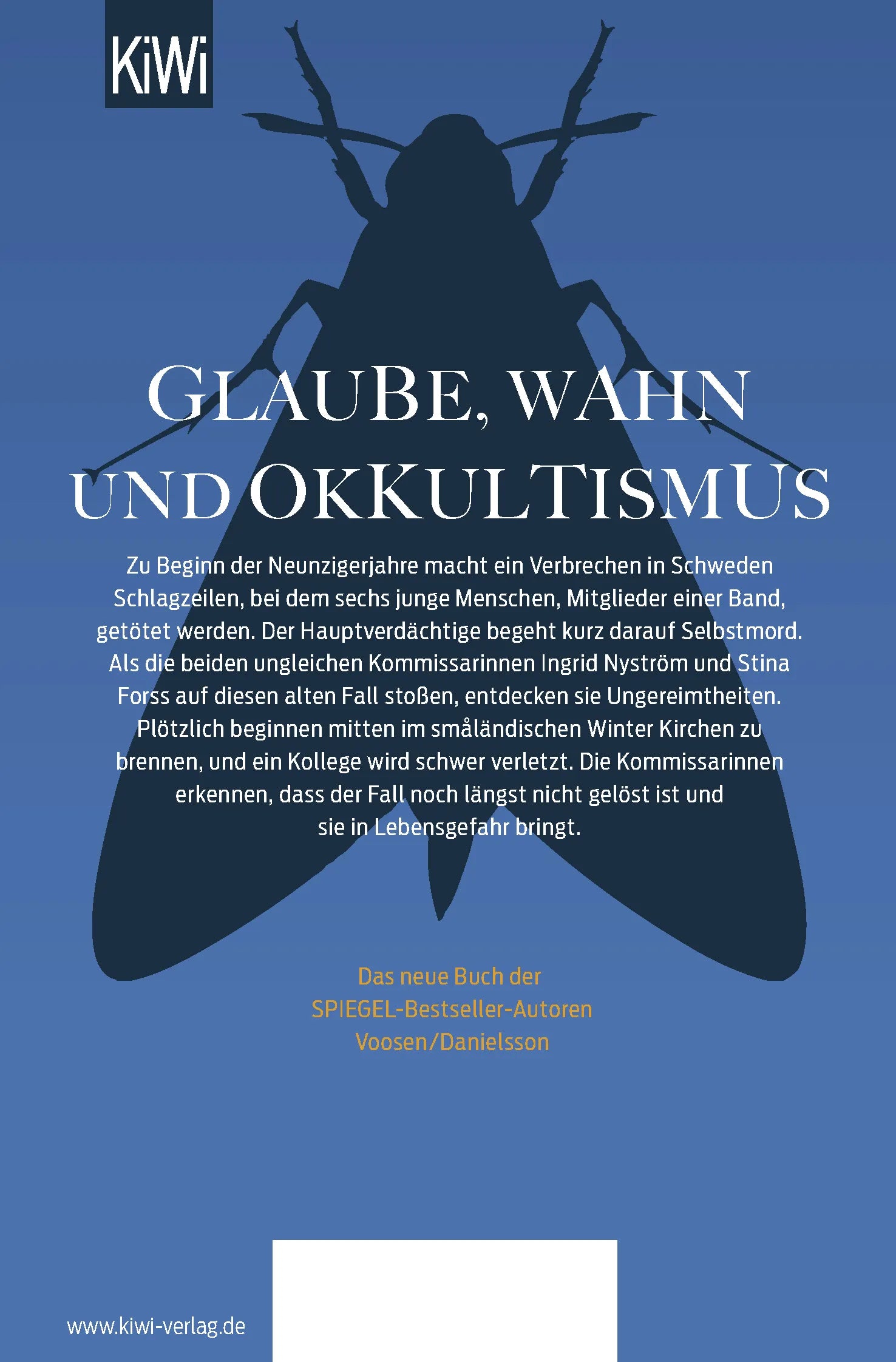 Buchrückseite von 'Erzengel' mit Klappentext - Taschenbuch