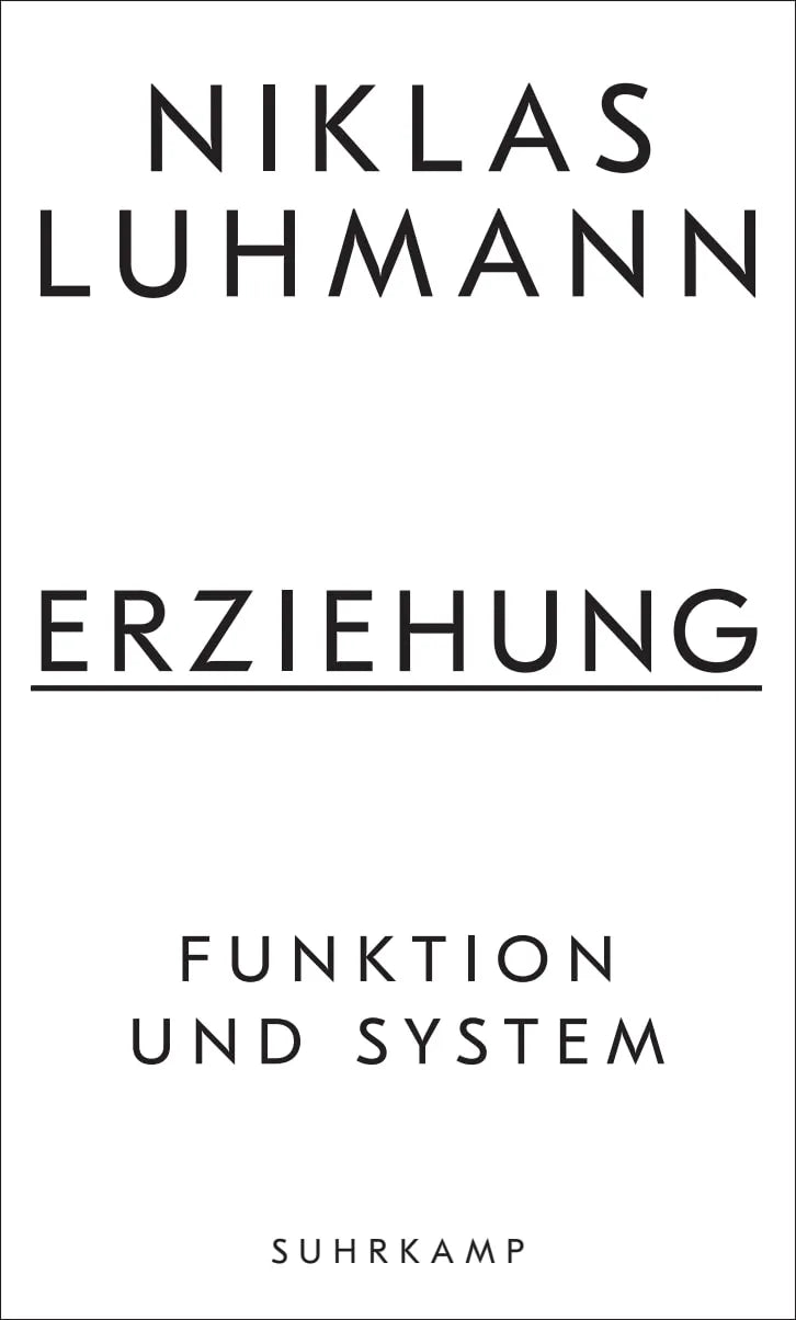 Cover: Erziehung (Hardcover) von Niklas Luhmann