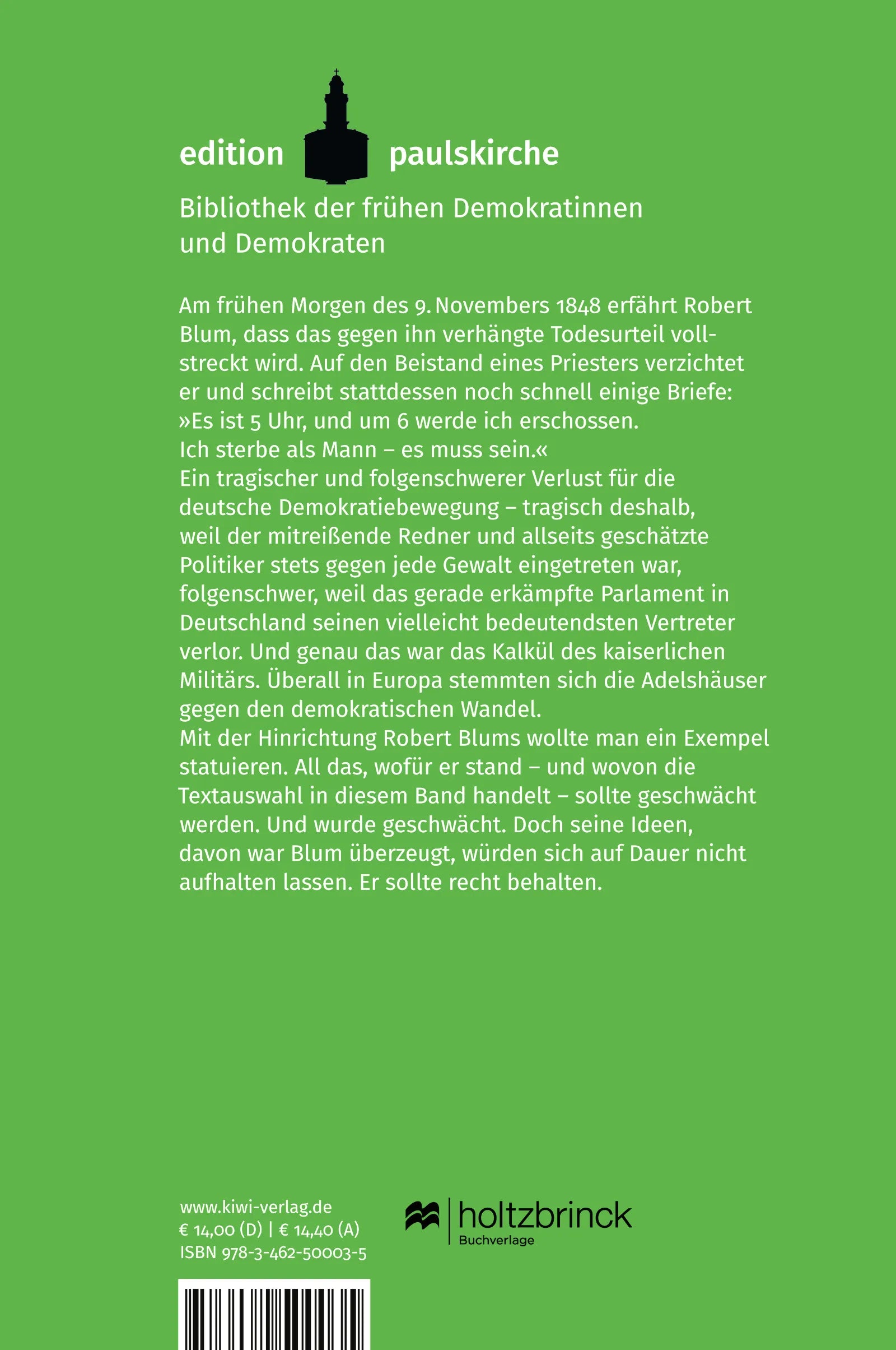 Buchrückseite von 'Es ist 5 Uhr und um 6 werde ich erschossen' mit Klappentext - Taschenbuch