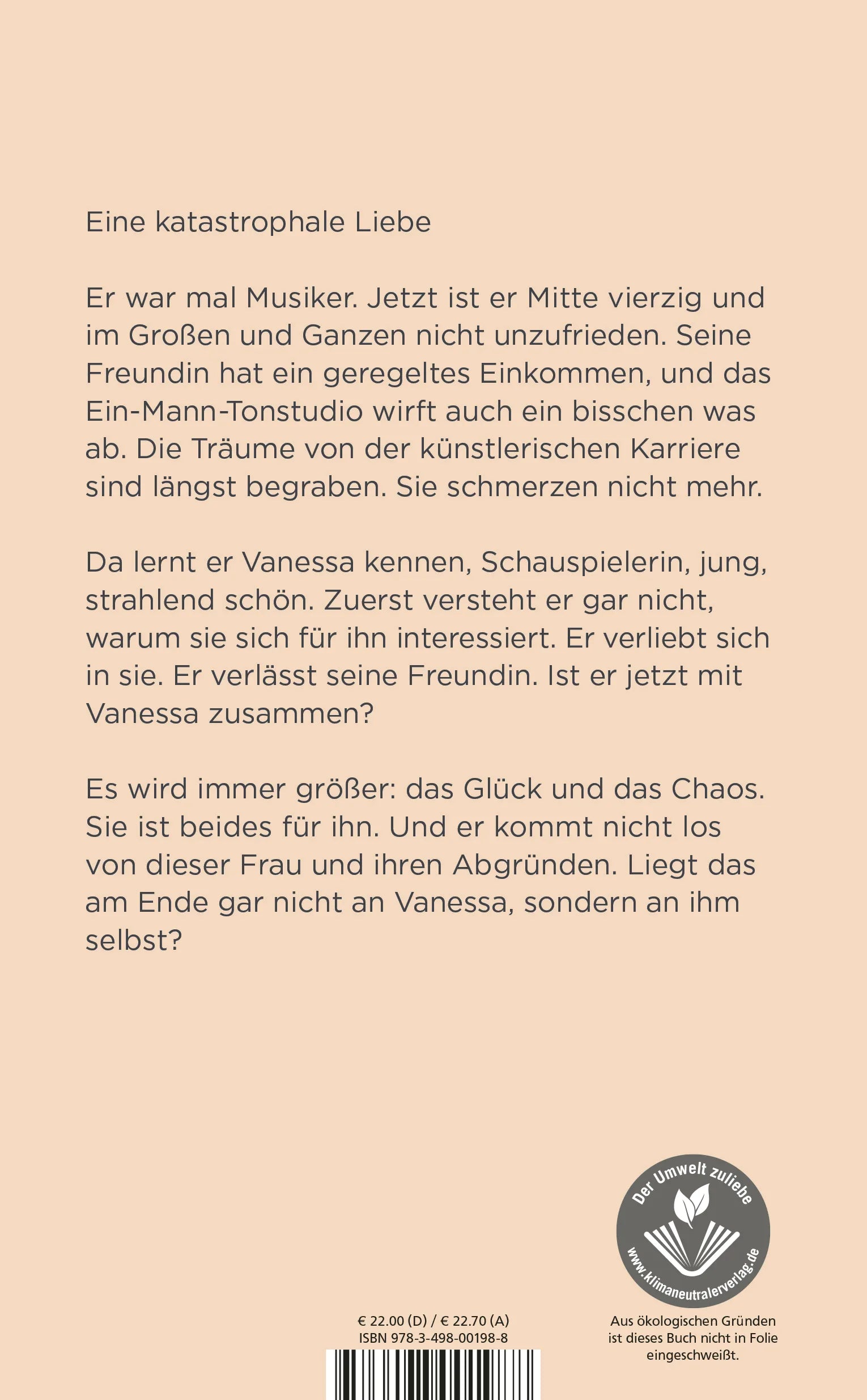 Buchrückseite von 'Es ist immer so schön mit dir' mit Klappentext - Gebundene Ausgabe