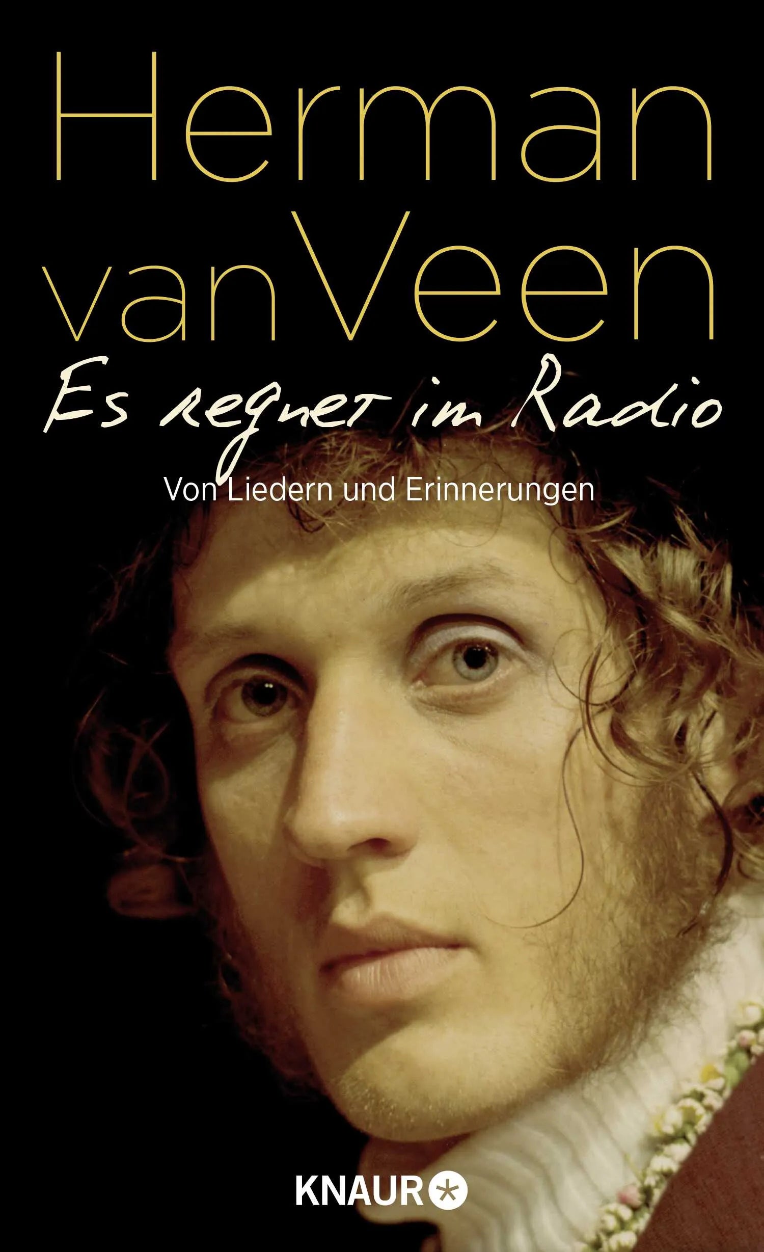 Buchcover von 'Es regnet im Radio' - Gebundene Ausgabe von Herman van Veen