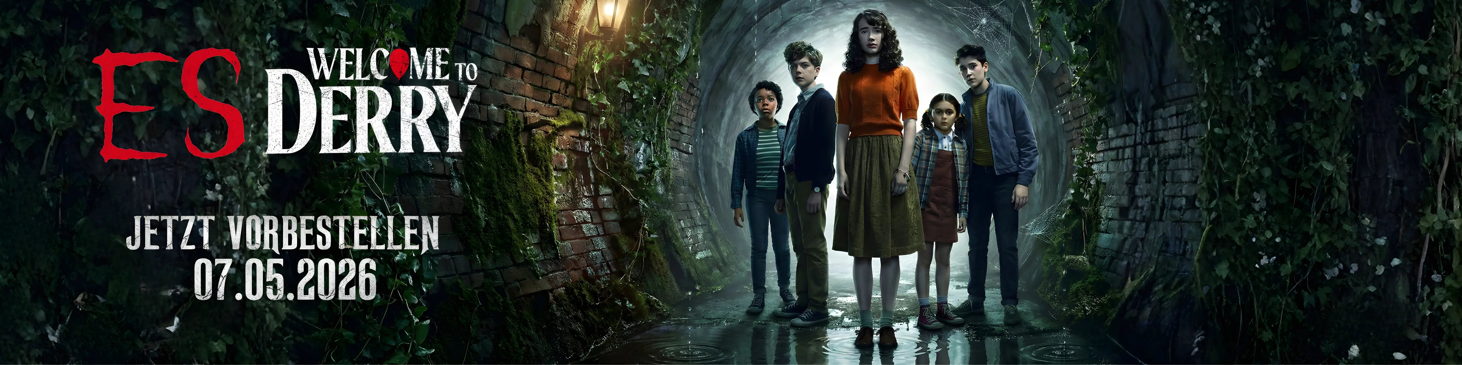 ES: Welcome to Derry Serienbanner – Horrorserie aus dem ES Universum