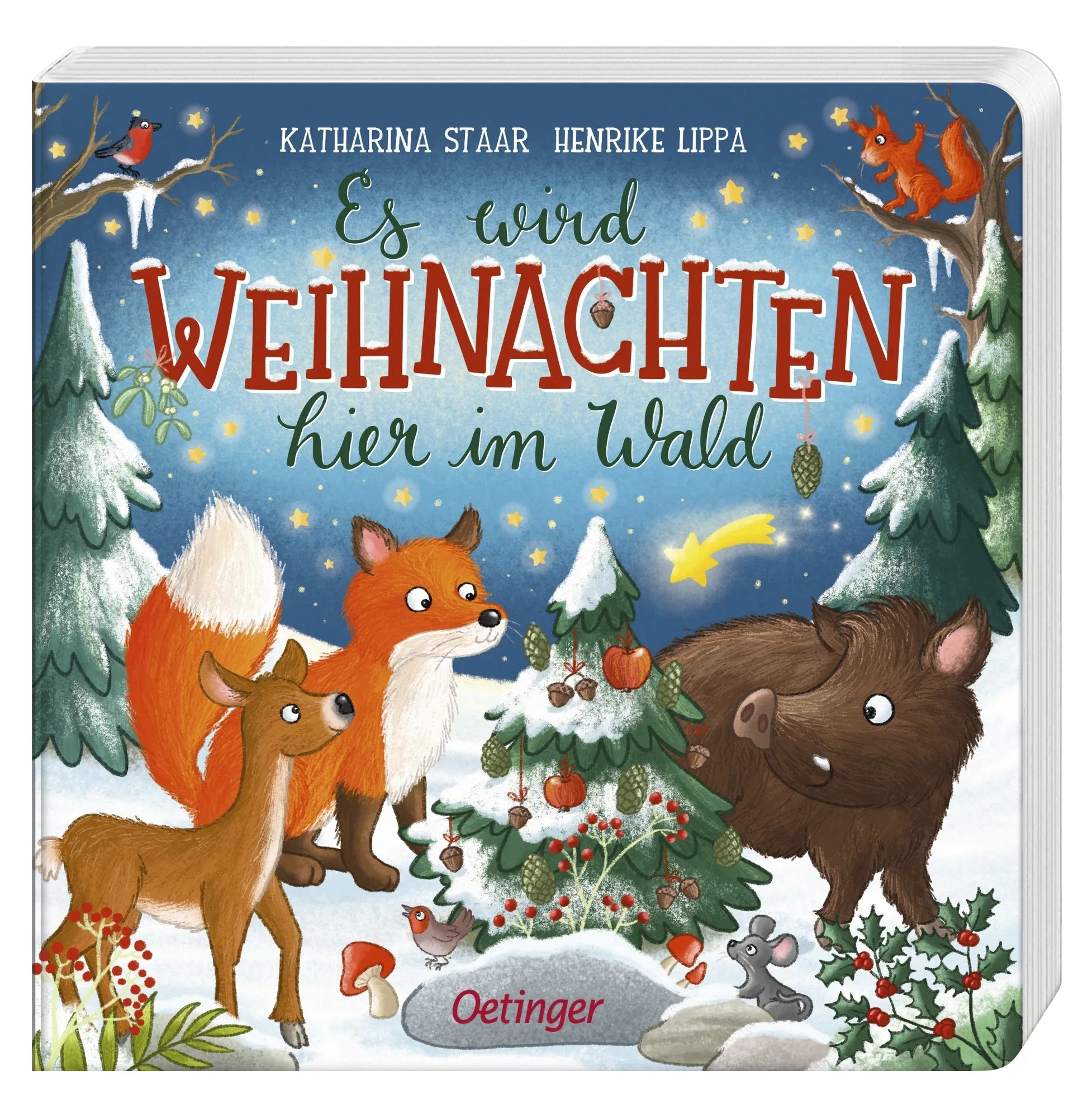 Detailansicht: Es wird Weihnachten hier im Wald (Hardcover)