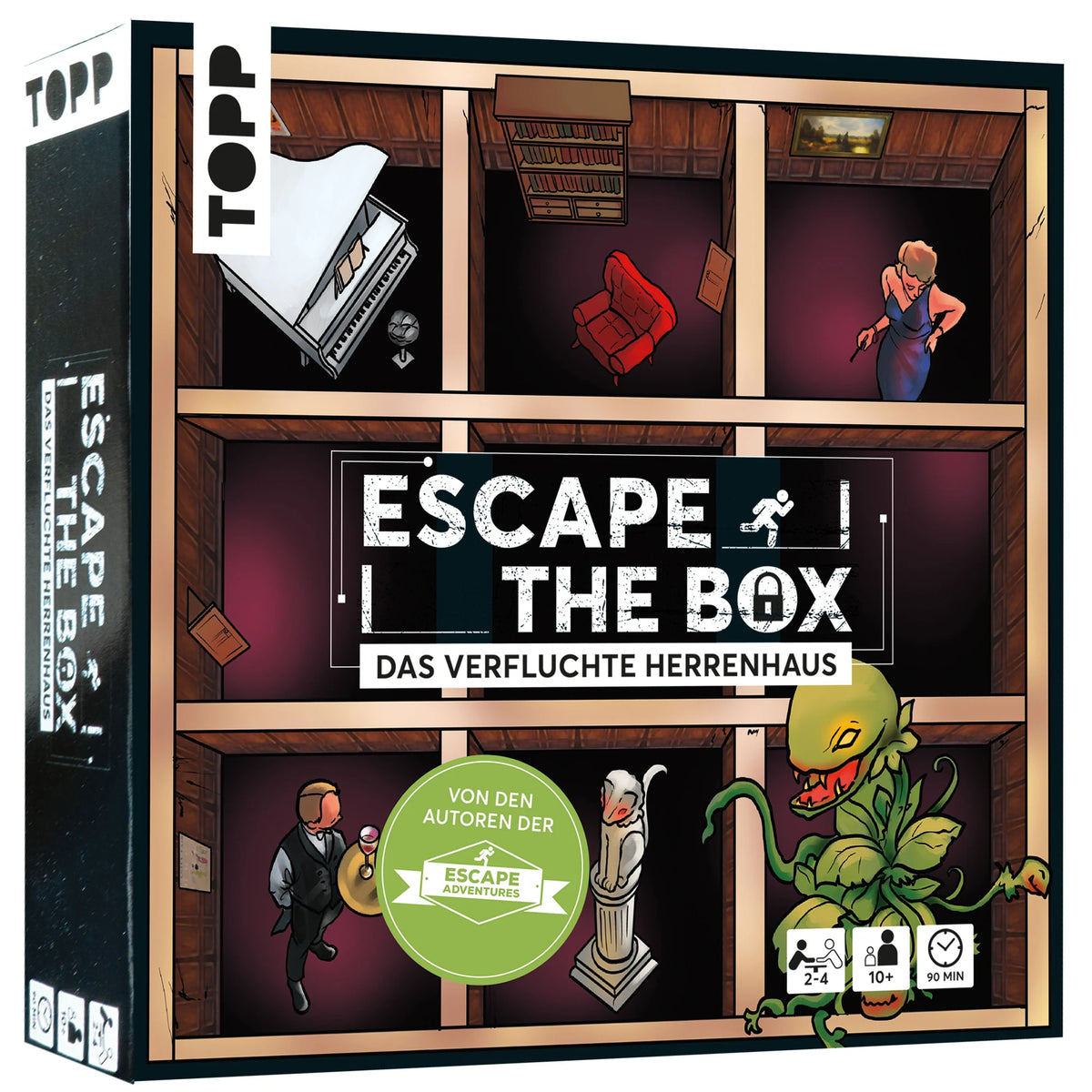 Escape-Spiel: Escape The Box – Das verfluchte Herrenhaus: Das ultimative Escape-Room-Erlebnis als Gesellschaftsspiel!