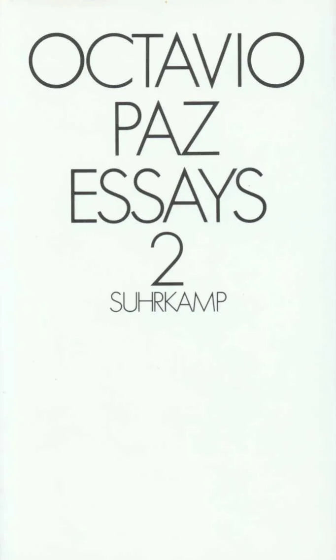 Buchcover von 'Essays 2' - Gebundene Ausgabe von Octavio Paz