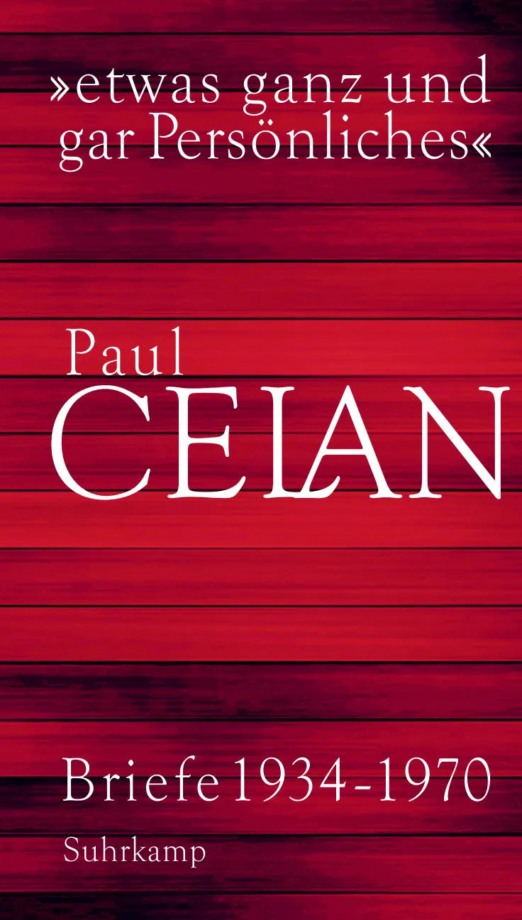 Buchcover von '»etwas ganz und gar Persönliches«' - Gebundene Ausgabe von Paul Celan