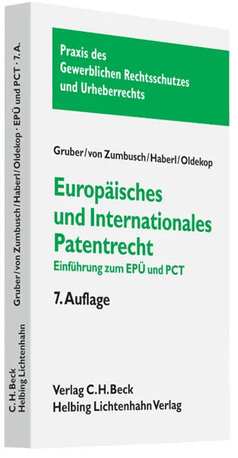 Buchcover von 'Europäisches und internationales Patentrecht' - Taschenbuch von Stephan Gruber