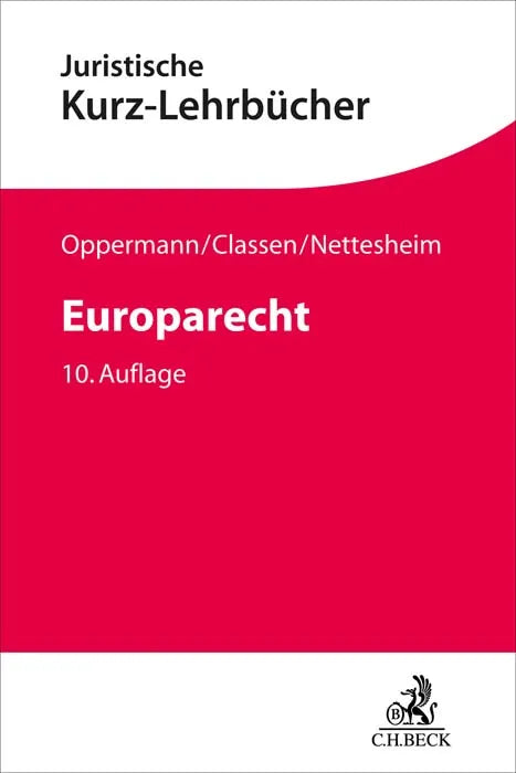 Buchcover von 'Europarecht' - Taschenbuch von Claus Dieter Classen