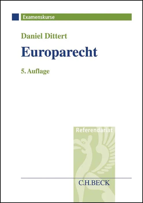 Buchcover von 'Europarecht' - Taschenbuch von Daniel Dittert