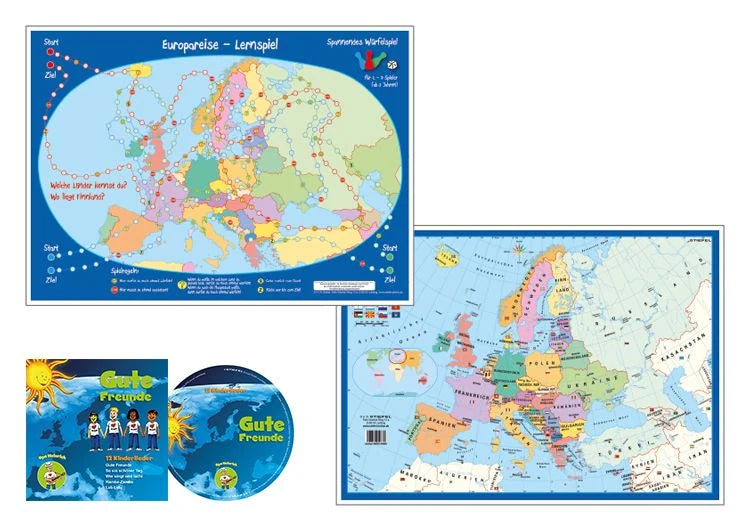 Würfelspiel: Europareise-Würfelspiel