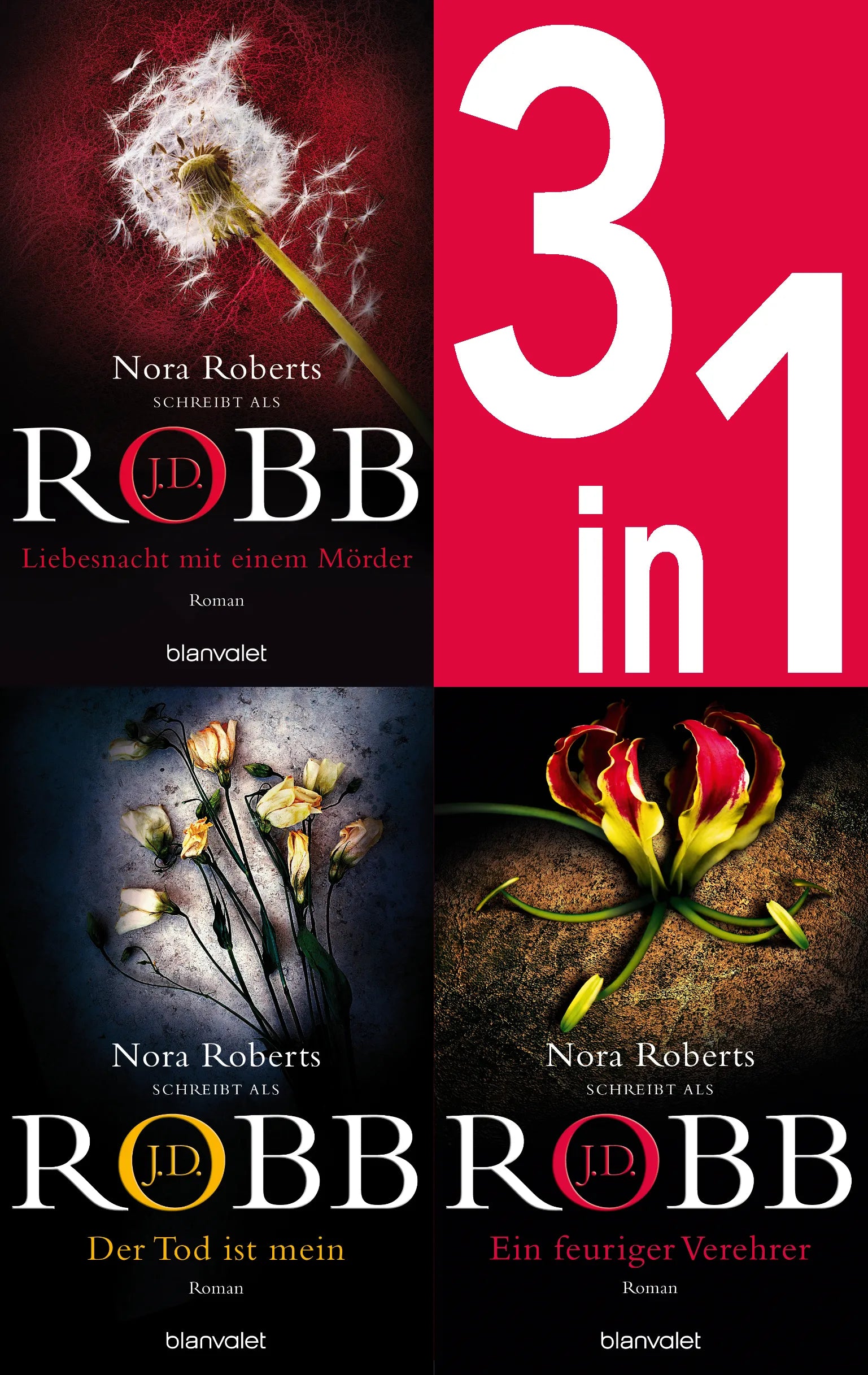 Cover: Eve Dallas Band 7-9: - Liebesnacht mit einem Mörder / Der Tod ist mein / Ein feuriger Verehrer (E-Book) von J.D. Robb
