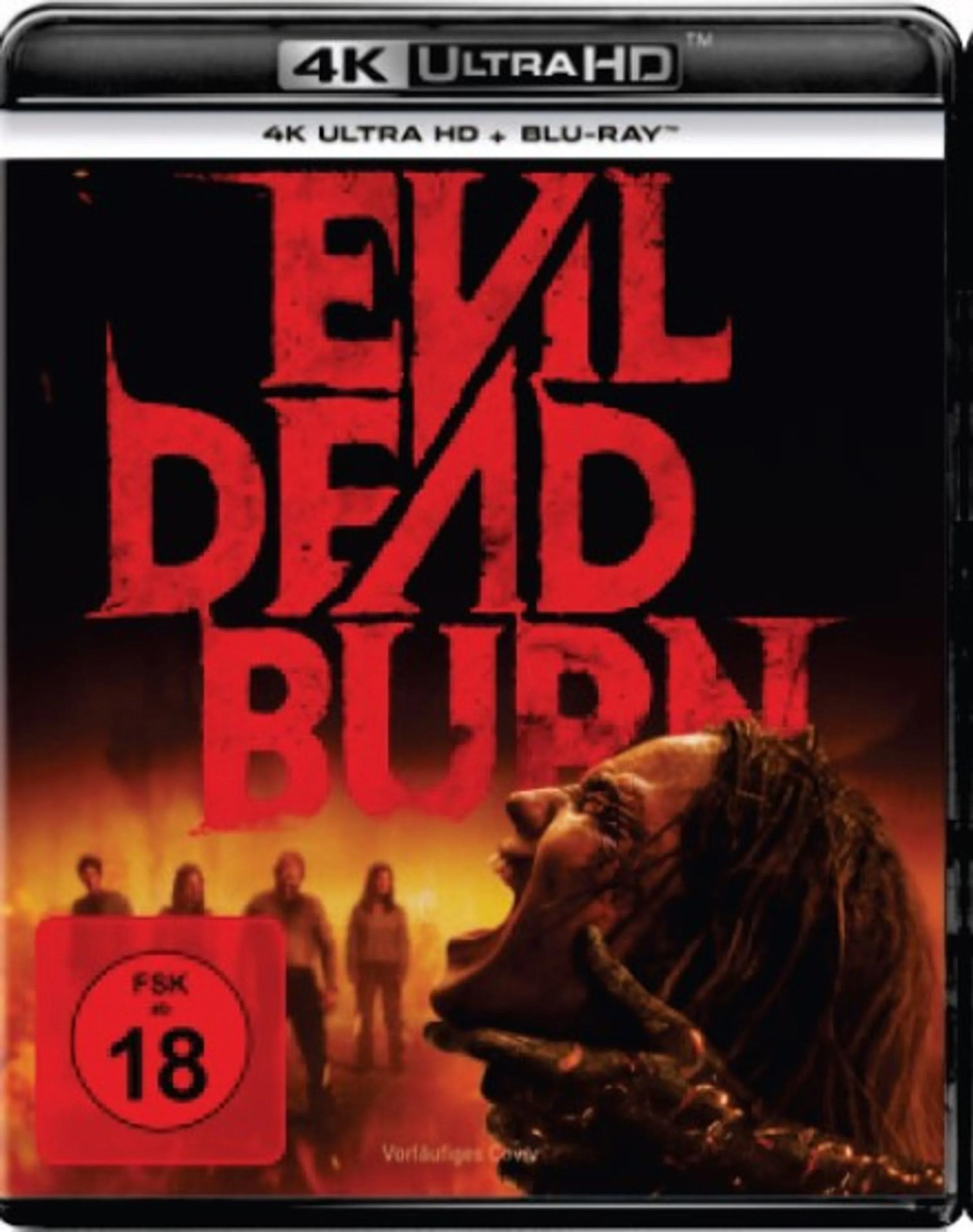 4K UHD Blu-ray-Cover: Evil Dead Burn. Regie: Sebastien Vanicek