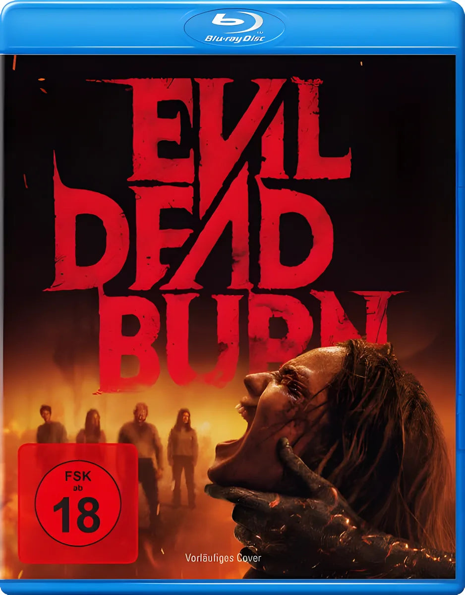 Blu-ray-Cover: Evil Dead Burn. Regie: Sébastien Vanicek. Vorläufiges PLAION-Cover; finale Abbildung folgt