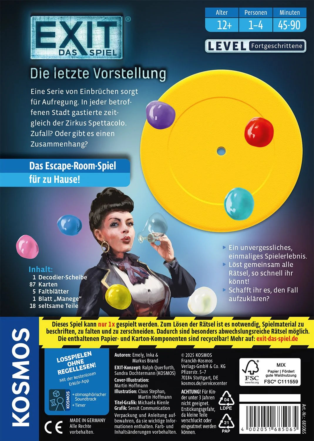 EXIT® - Das Spiel: Die letzte Vorstellung – Ansicht