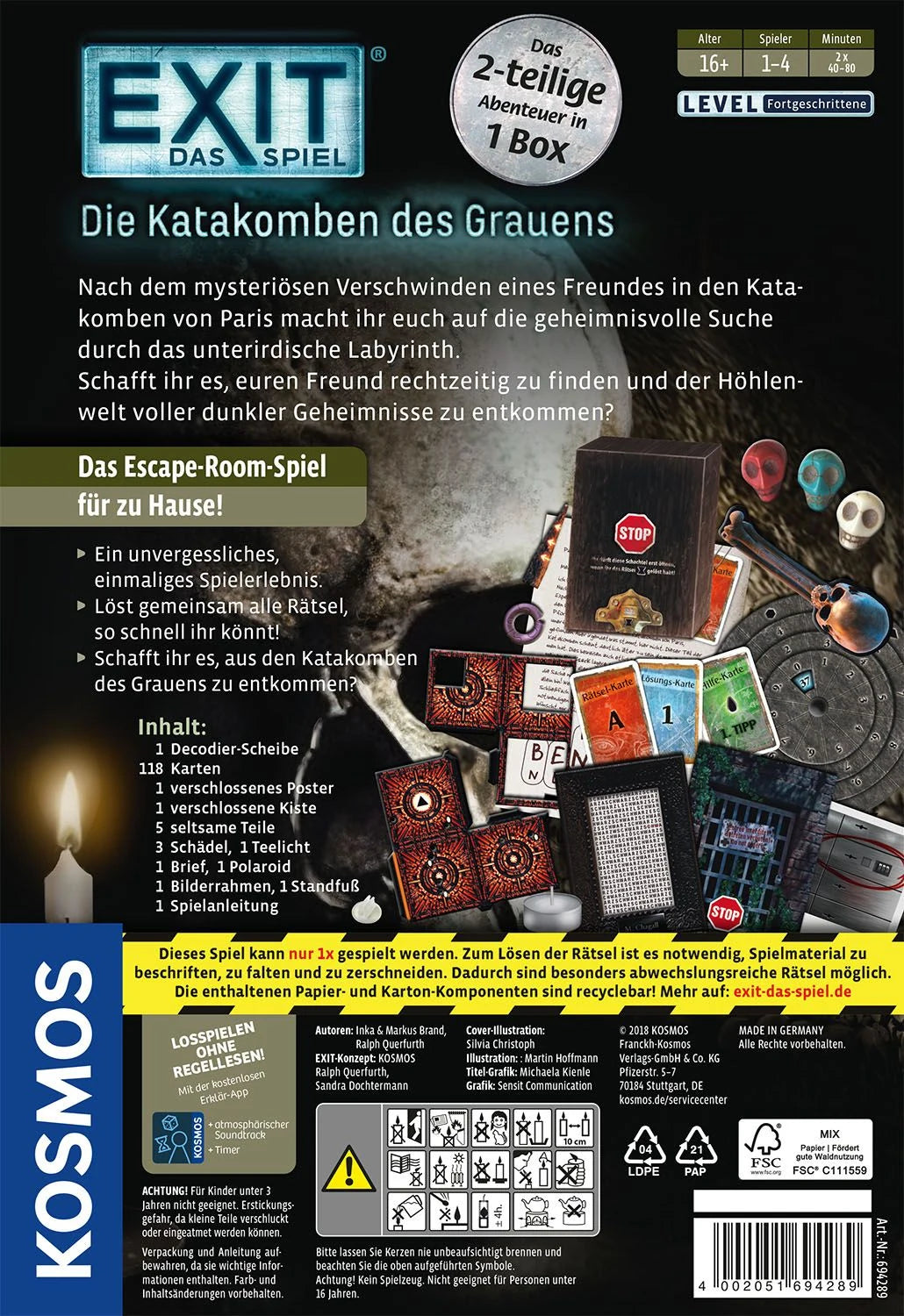 EXIT® Die Katakomben des Grauens (F) – Ansicht
