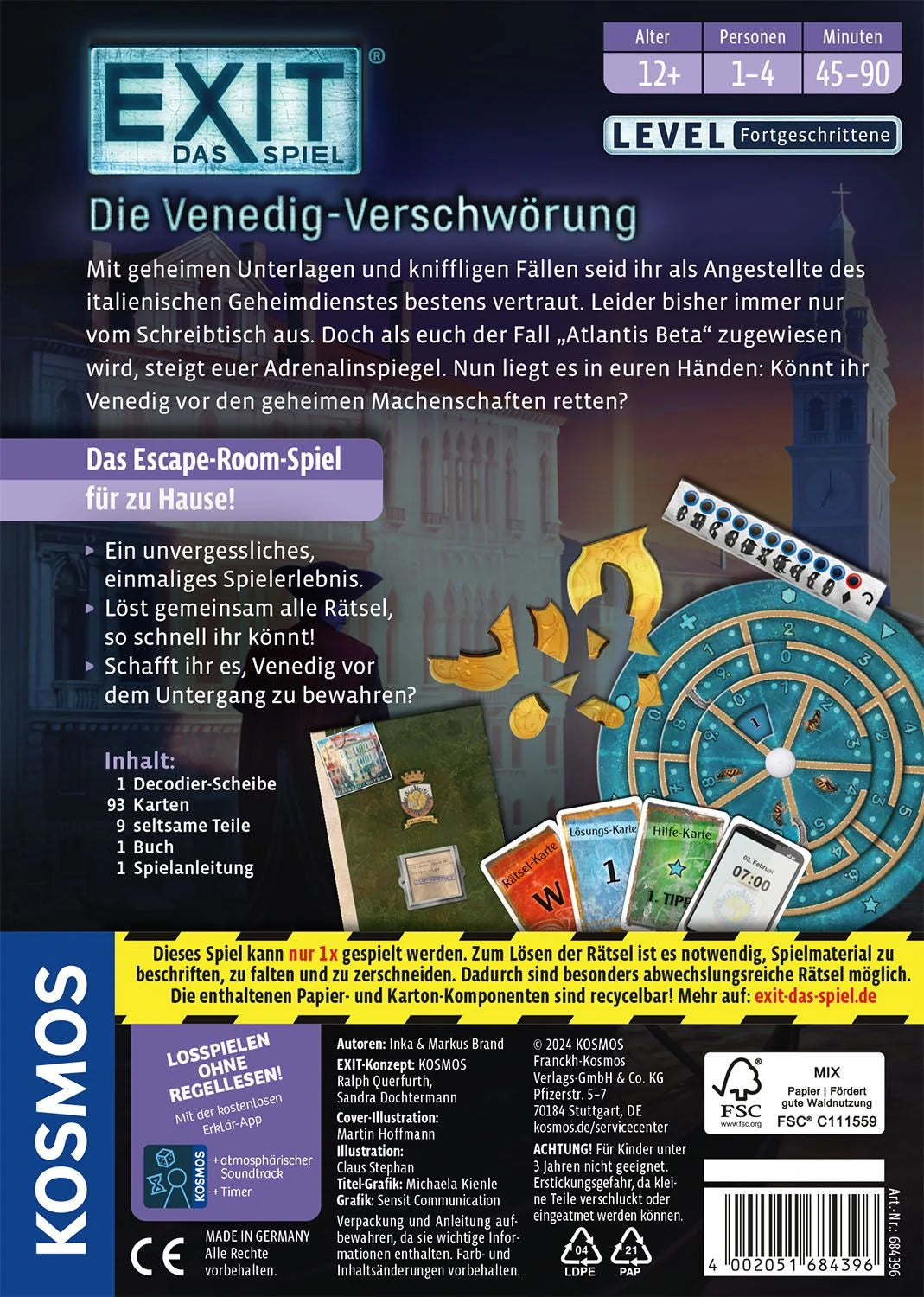 EXIT® Die Venedig-Verschwörung (F) – Ansicht