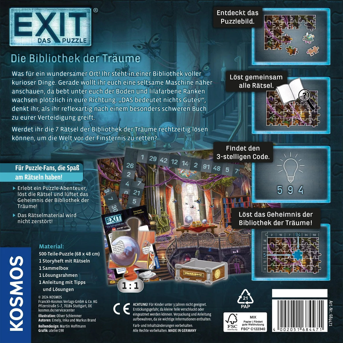 EXIT® Puzzle Die Bibliothek der Träume – Ansicht