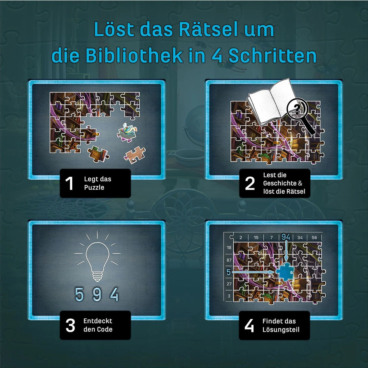 EXIT® Puzzle Die Bibliothek der Träume – Ansicht