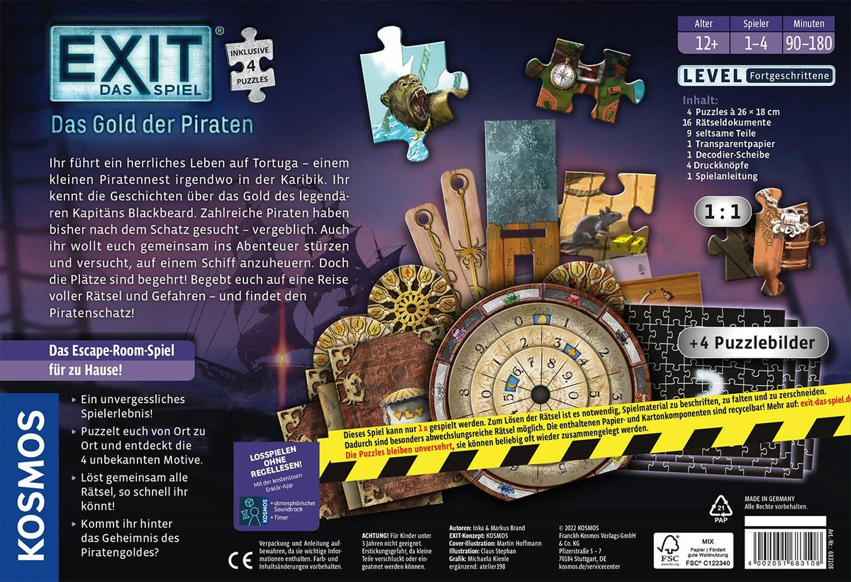 EXIT® Spiel+Puzzle Das Gold der Piraten (F) – Ansicht