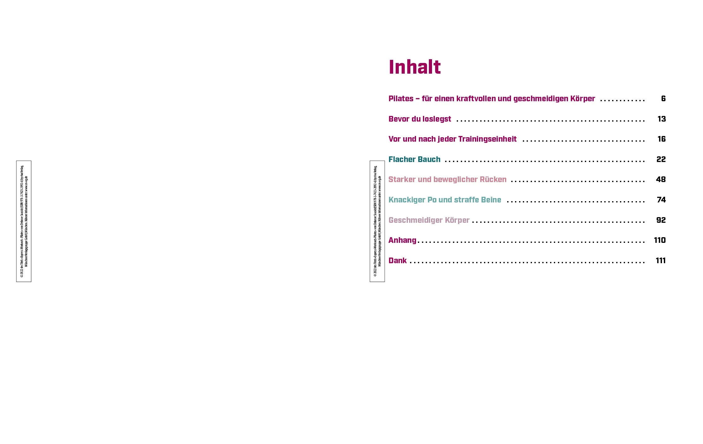 Innenansicht von 'Express-Workouts – Pilates' - Taschenbuch