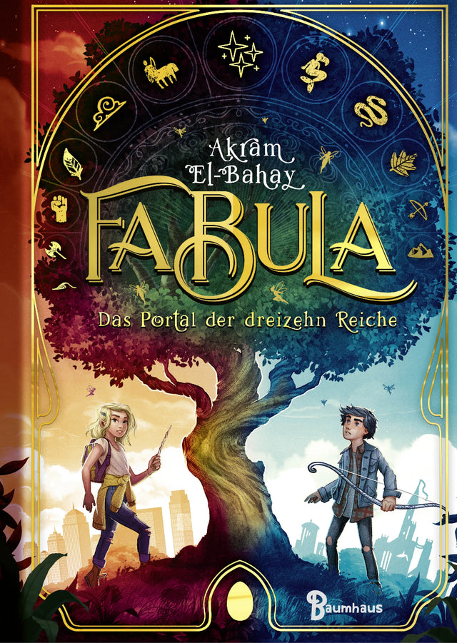 Buchcover von 'Fabula - Das Portal der dreizehn Reiche' - Gebundene Ausgabe von Akram El-Bahay