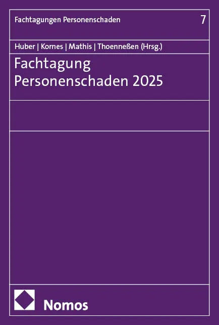 Cover: Fachtagung Personenschaden 2025 (E-Book)