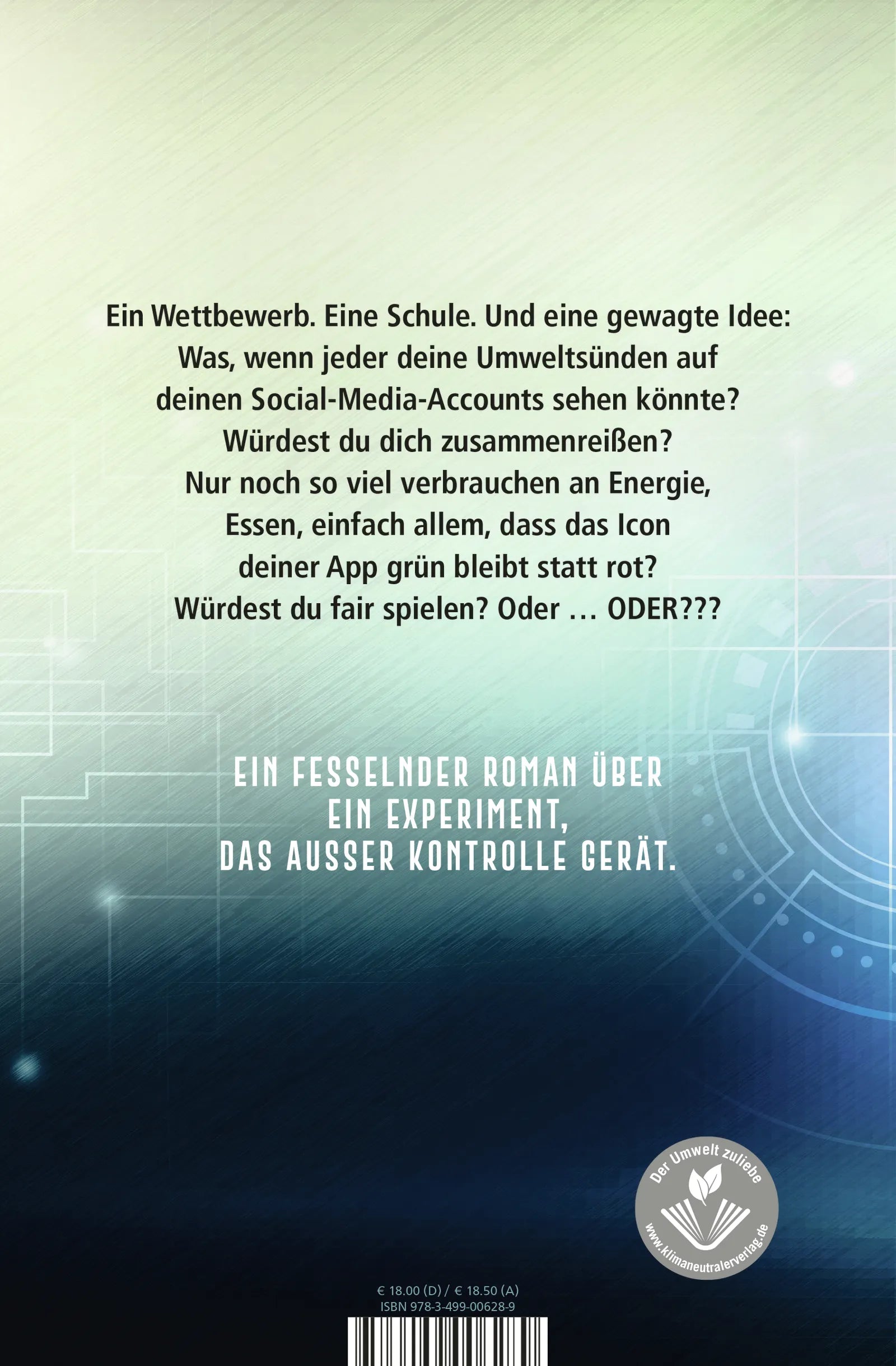 Buchrückseite von 'Fair Play' mit Klappentext - Gebundene Ausgabe