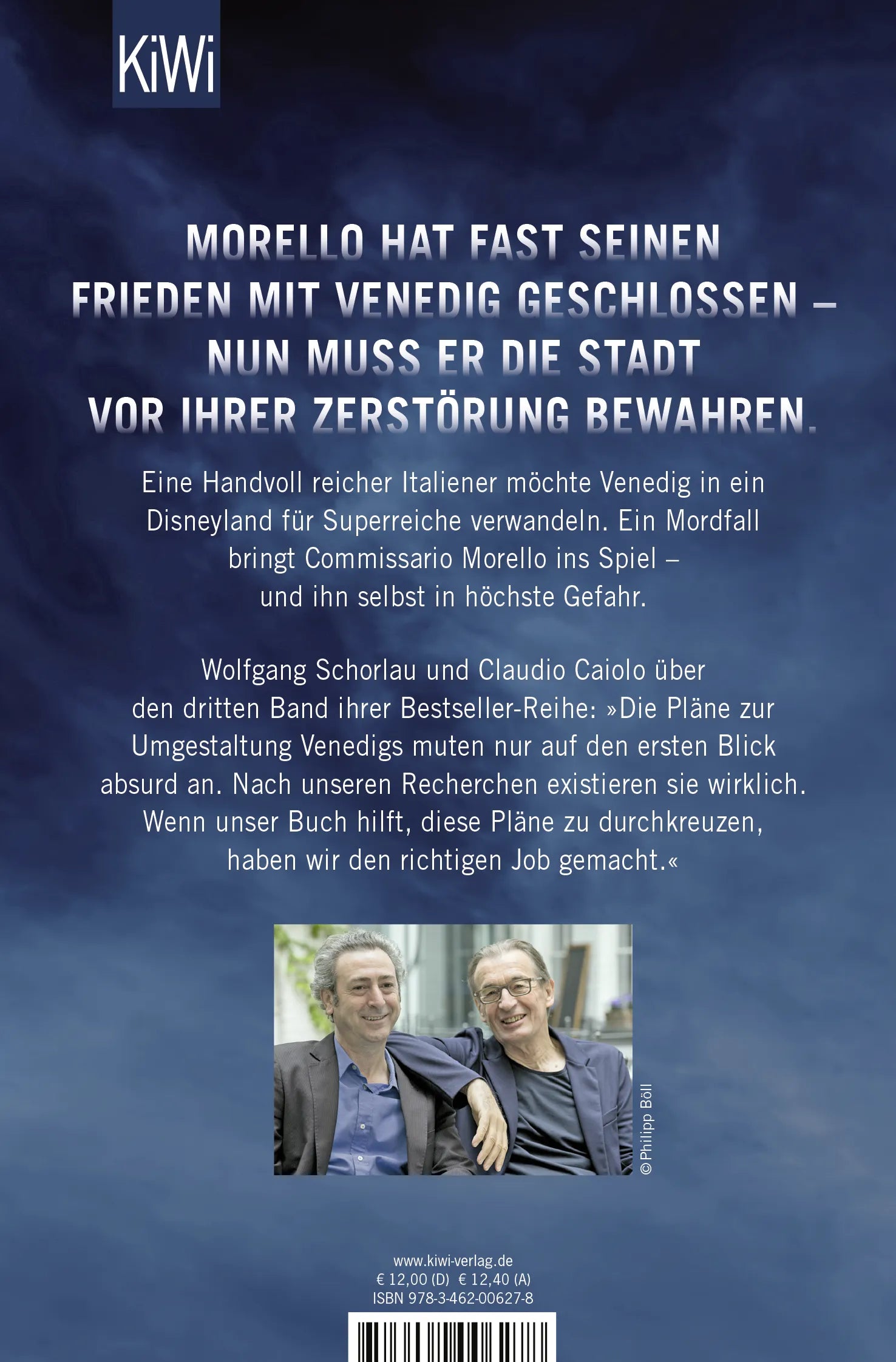Buchrückseite von 'Falsche Freunde' mit Klappentext - Taschenbuch